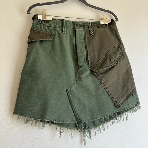 Mother The G.I. Jane Mini Skirt in On the Double - Picture 5 of 16